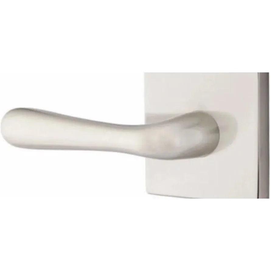 Emtek Basel Lever With Square Rosette Satin Nickel