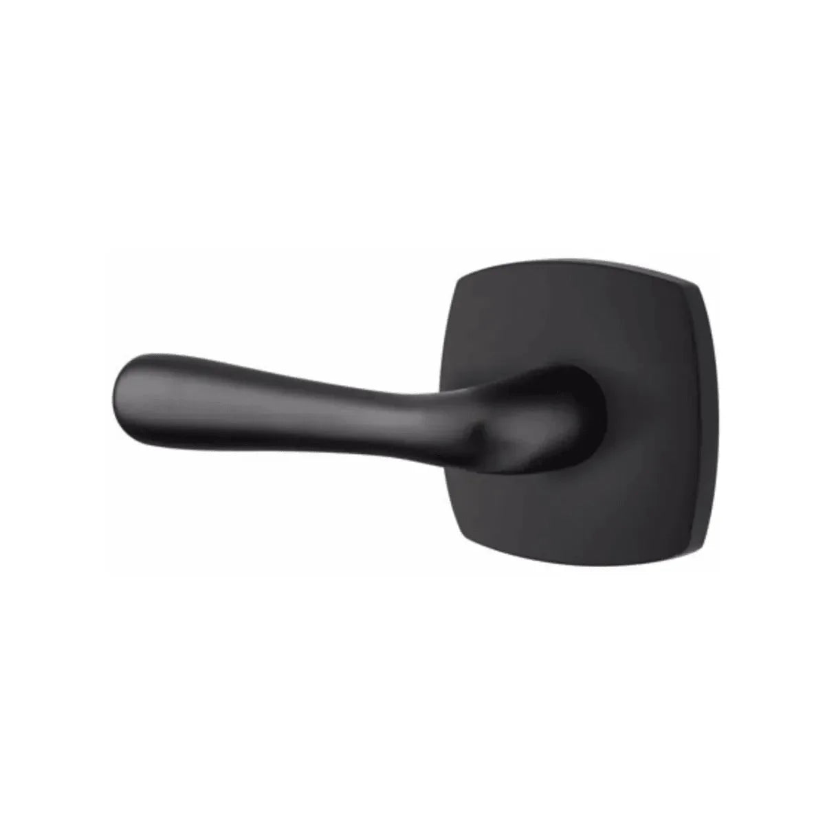 Emtek Basel Lever With Urban Modern Rosette Flat Black