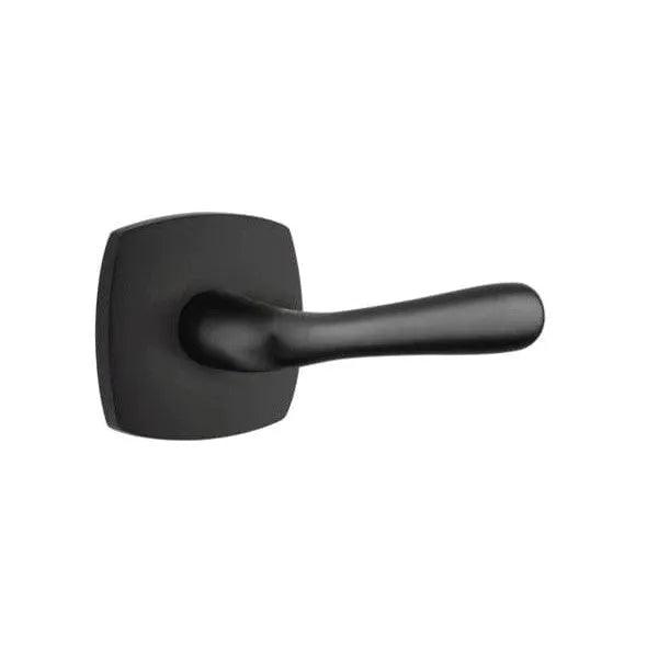 Emtek Basel Lever With Urban Modern Rosette Flat Black