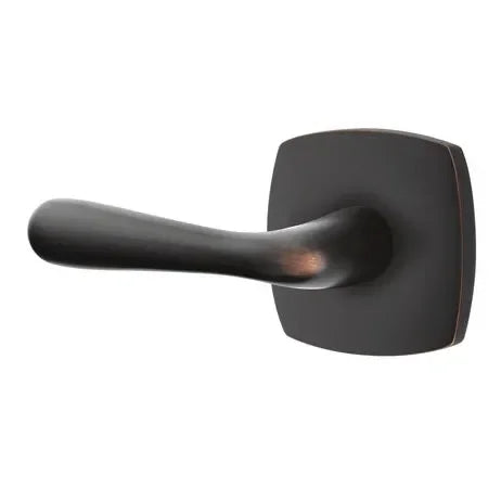 Emtek Basel Lever With Urban Modern Rosette Oil Rubbed Bronze