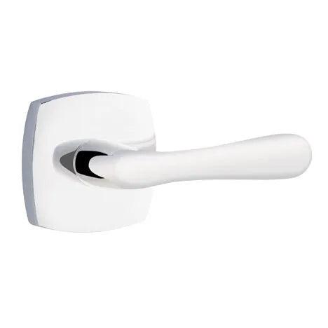 Emtek Basel Lever With Urban Modern Rosette Polished Chrome