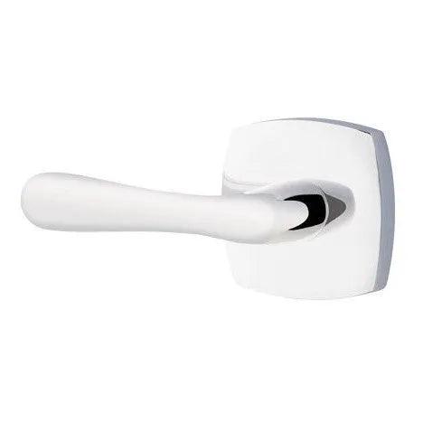 Emtek Basel Lever With Urban Modern Rosette Polished Chrome