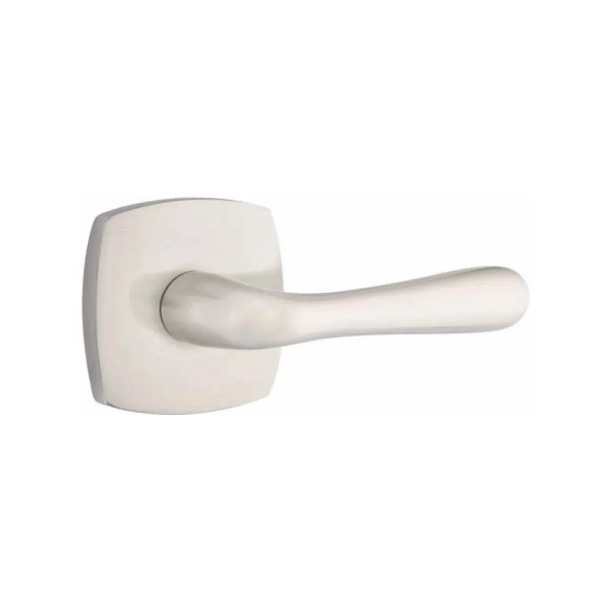 Emtek Basel Lever With Urban Modern Rosette Satin Nickel