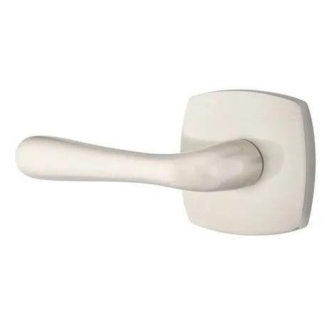 Emtek Basel Lever With Urban Modern Rosette Satin Nickel