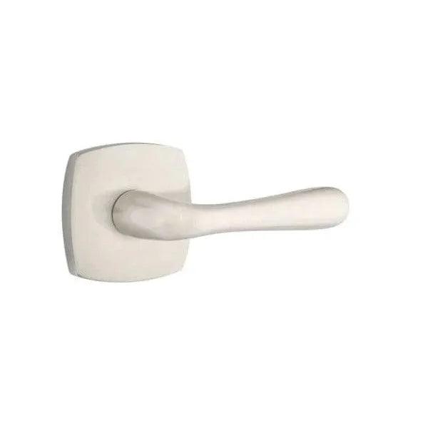 Emtek Basel Lever With Urban Modern Rosette Satin Nickel