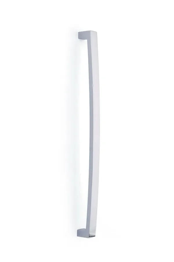 The Emtek Bauhaus Appliance Pull, 18" Center to Center in Polished Chrome finish