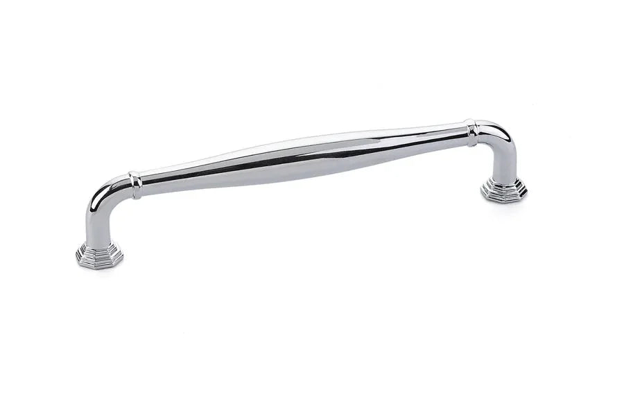 The Emtek Blythe Cabinet Pull, 6" Center to Center in Polished Chrome finish