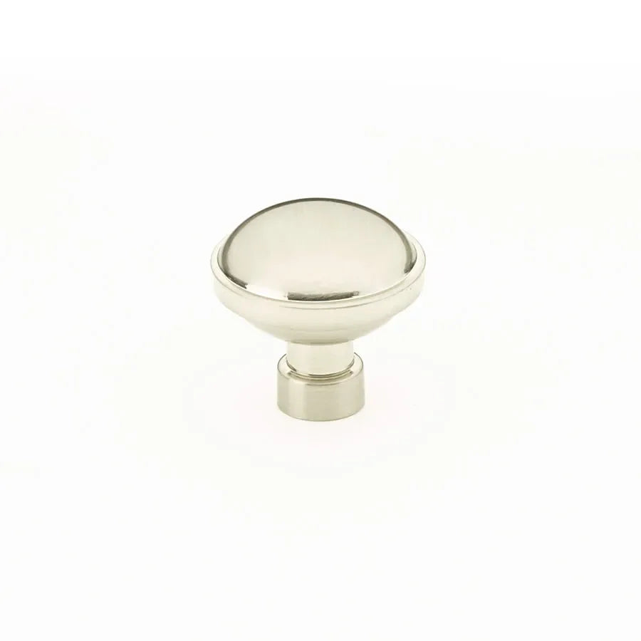 The Emtek Brandt Cabinet Knob, 1 1/4" in Satin Nickel finish