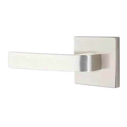 Emtek Breslin Lever With Square Rosette in Satin Nickel finish