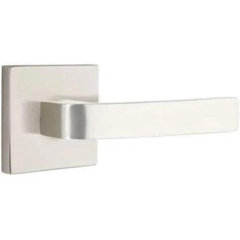 Emtek Breslin Lever With Square Rosette in Satin Nickel finish