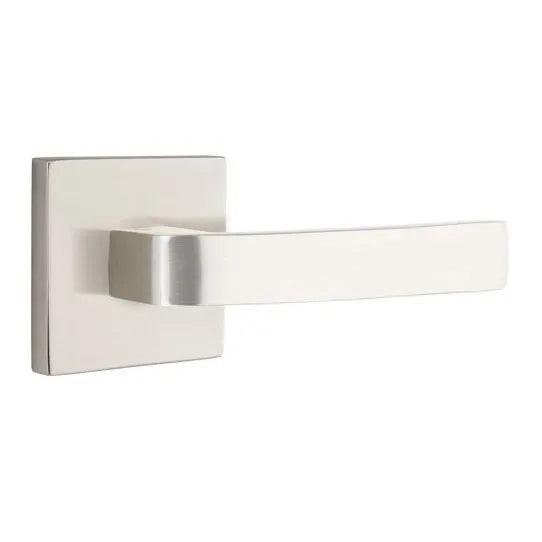 Emtek Breslin Lever With Square Rosette in Satin Nickel finish