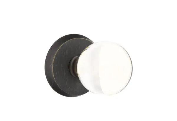 Emtek Bristol Knob with #2 Rosette Medium Bronze Patina