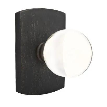 Emtek Bristol Knob with #4 Rosette in Medium Bronze Patina finish