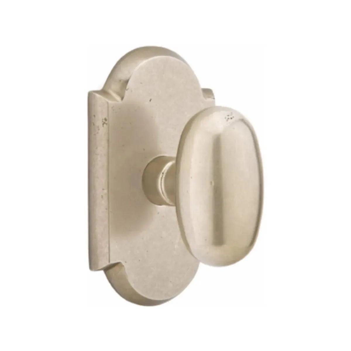 Emtek Bronze Egg Knob with #1 Rosette in finish