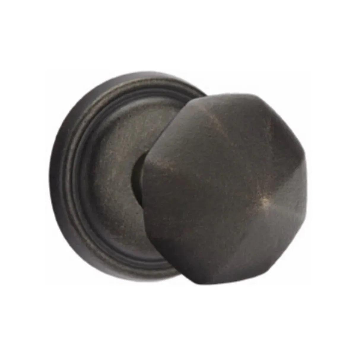 Emtek Bronze Octagon Knob With #12 Rosette Medium Bronze Patina