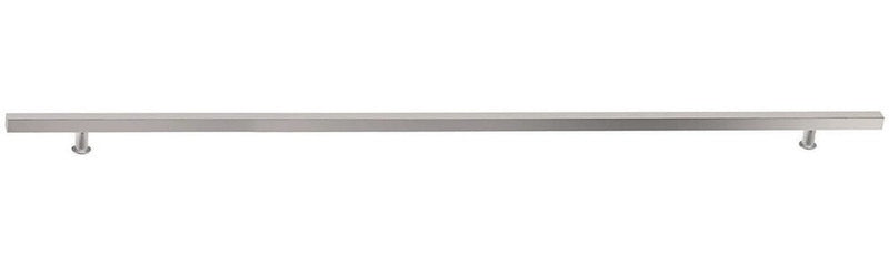 The Emtek 72" Square Door Pull in Brushed Stainless Steel finish