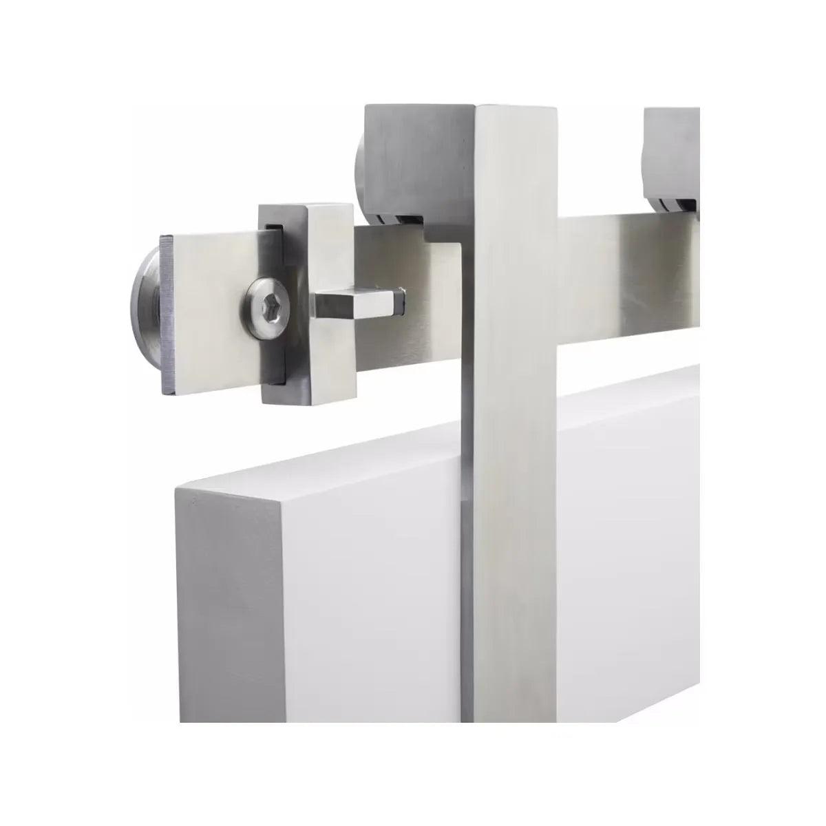 Emtek Low Profile Concealed Wheel Hanger 6'-6" Track in Brushed Stainless Steel finish