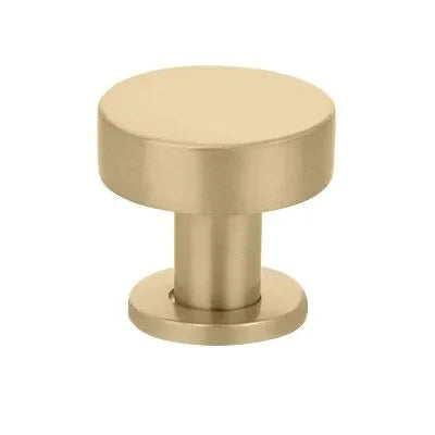 The Emtek Cadet Cabinet Knob in Satin Brass finish.