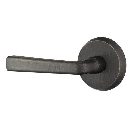 Emtek Cimarron Lever With #2 Rosette Medium Bronze Patina