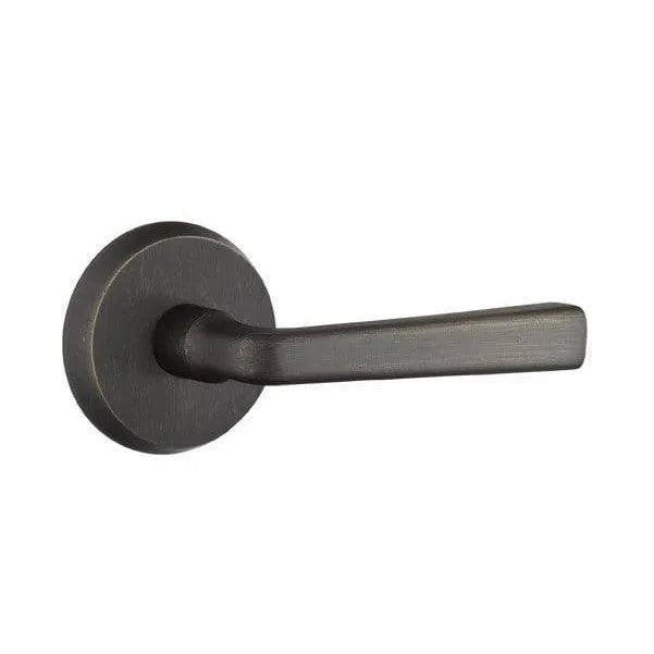 Emtek Cimarron Lever With #2 Rosette Medium Bronze Patina