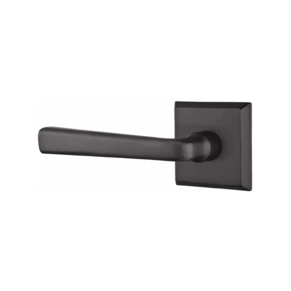 Emtek Cimarron Lever With #6 Rosette Flat Black Bronze Patina