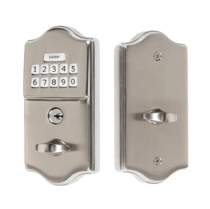 Emtek Classic Electronic Keypad Deadbolt in Satin Nickel finish