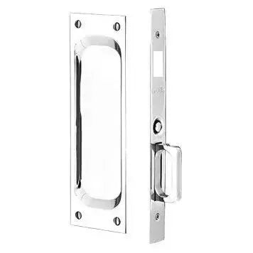 Emtek Dummy Classic Pocket Door Mortise Lock in Polished Chrome finish