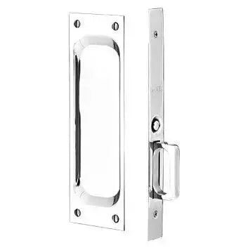 Emtek Passage Classic Pocket Door Mortise Lock in Polished Chrome finish