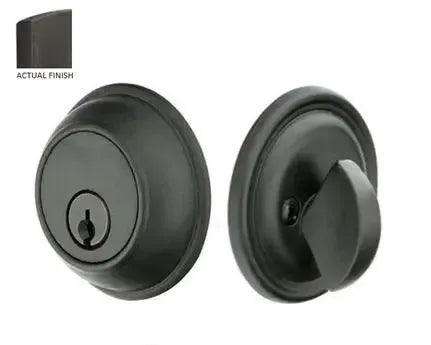 Emtek Classic Tuscany Bronze Keyed Deadbolt in Medium Bronze Patina finish