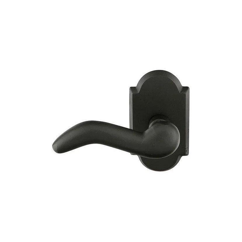 Emtek Cody Lever With #1 Rosette in Flat Black Bronze Patina finish