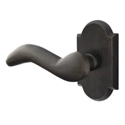 Emtek Cody Lever With #1 Rosette in Medium Bronze Patina finish