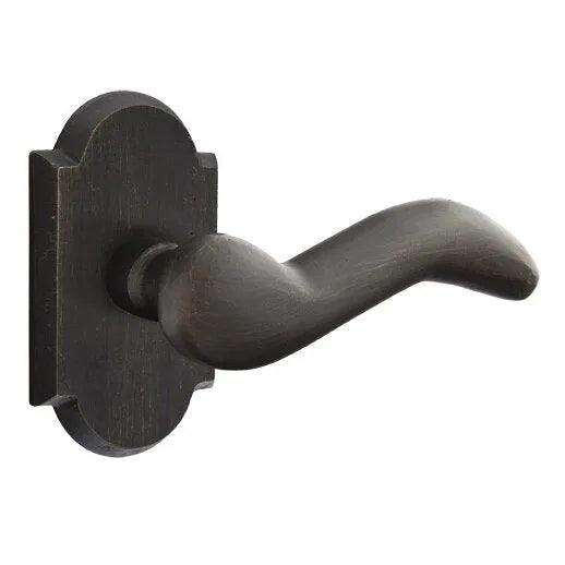 Emtek Cody Lever With #1 Rosette in Medium Bronze Patina finish