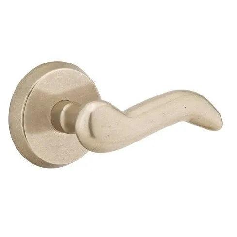 Emtek Cody Lever With #2 Rosette Tumbled White Bronze