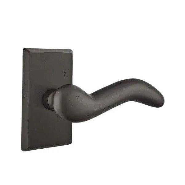 Emtek Cody Lever With #3 Rosette Flat Black Bronze Patina