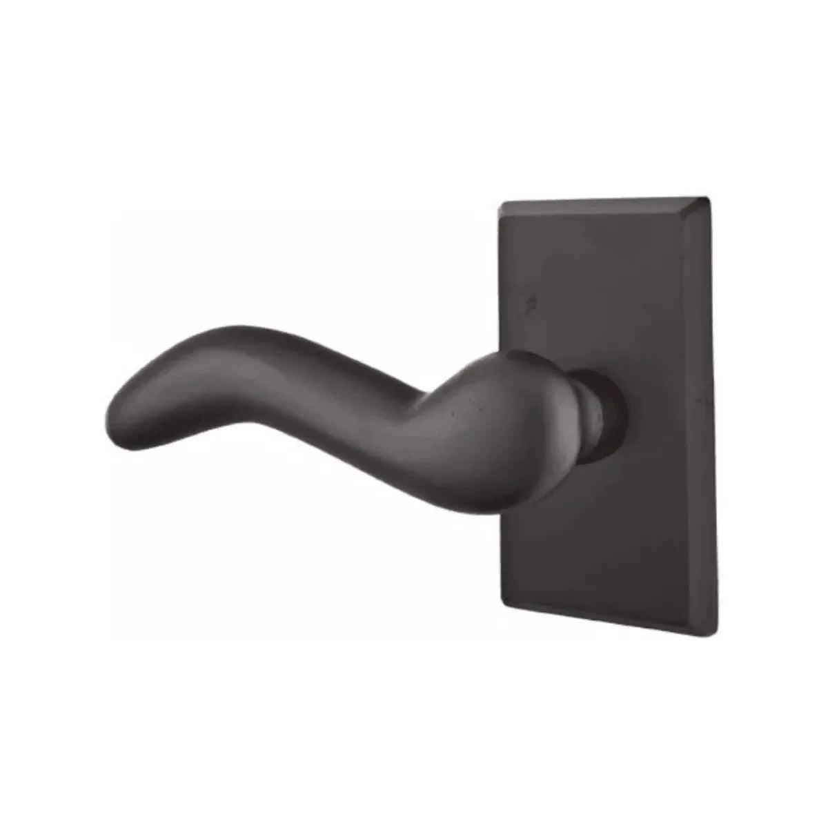 Emtek Cody Lever With #3 Rosette Flat Black Bronze Patina