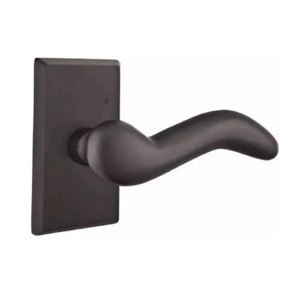 Emtek Cody Lever With #3 Rosette Flat Black Bronze Patina