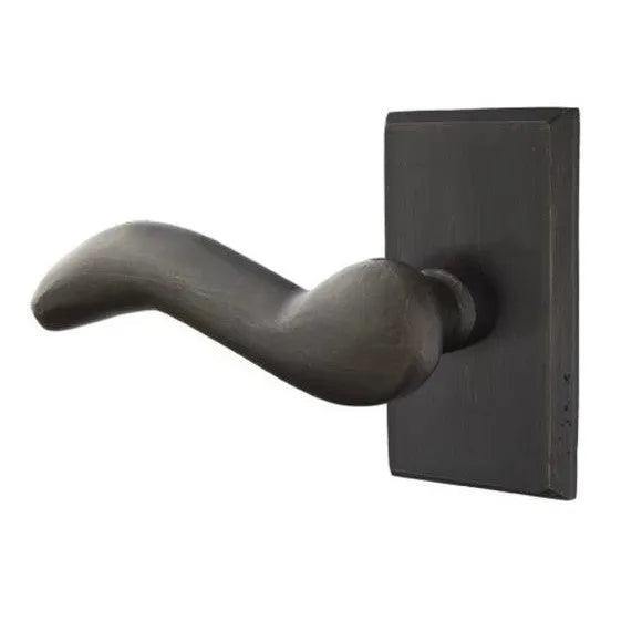 Emtek Cody Lever With #3 Rosette Medium Bronze Patina