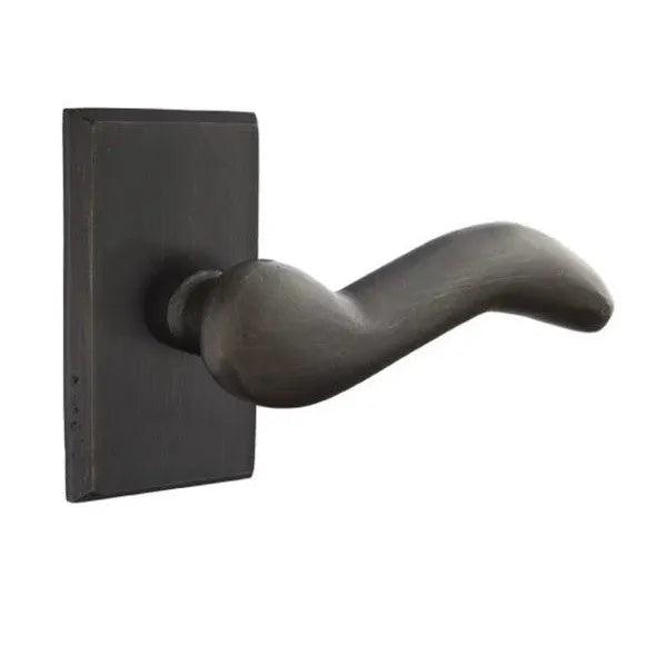 Emtek Cody Lever With #3 Rosette Medium Bronze Patina