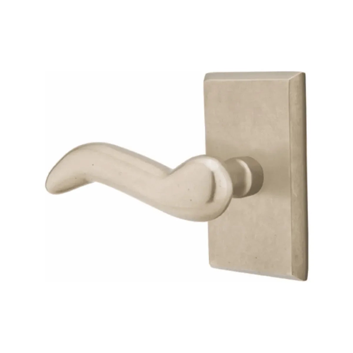 Emtek Cody Lever With #3 Rosette Tumbled White Bronze