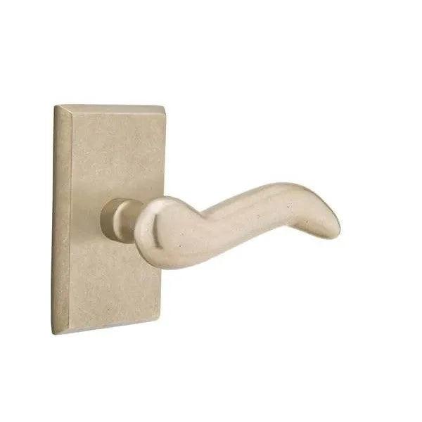 Emtek Cody Lever With #3 Rosette Tumbled White Bronze
