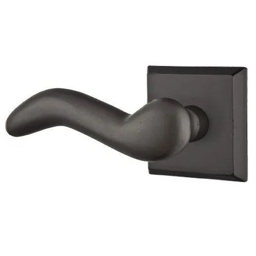 Emtek Cody Lever With #6 Rosette in Flat Black Bronze Patina finish