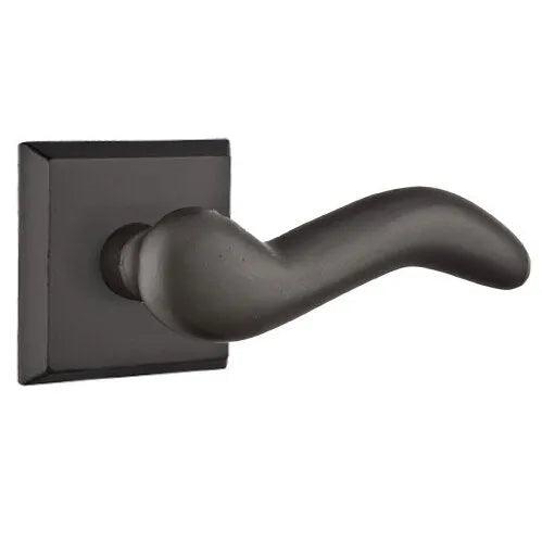 Emtek Cody Lever With #6 Rosette in Flat Black Bronze Patina finish