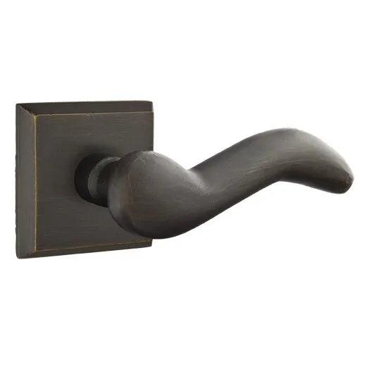 Emtek Cody Lever With #6 Rosette in Medium Bronze Patina finish