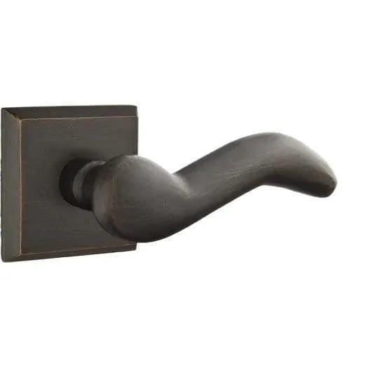 Emtek Cody Lever With #6 Rosette in Medium Bronze Patina finish