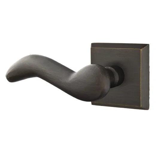 Emtek Cody Lever With #6 Rosette in Medium Bronze Patina finish