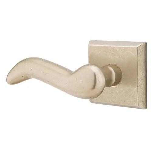 Emtek Cody Lever With #6 Rosette in Tumbled White Bronze finish