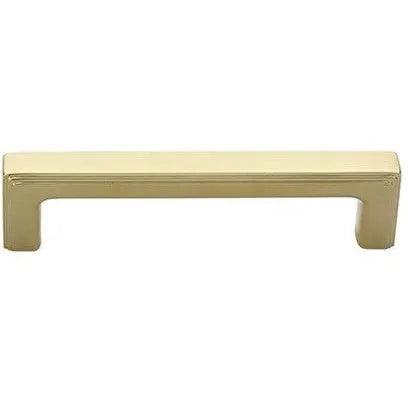 The Emtek Concealed Surface 8" Wilshire Door Pull in Unlacquered Brass finish
