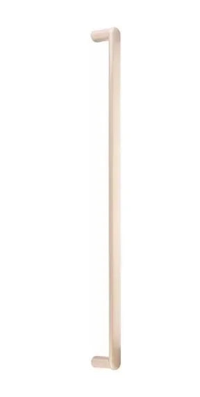 The Emtek Concealed Surface Habitat Appliance Pull in Satin Brass finish