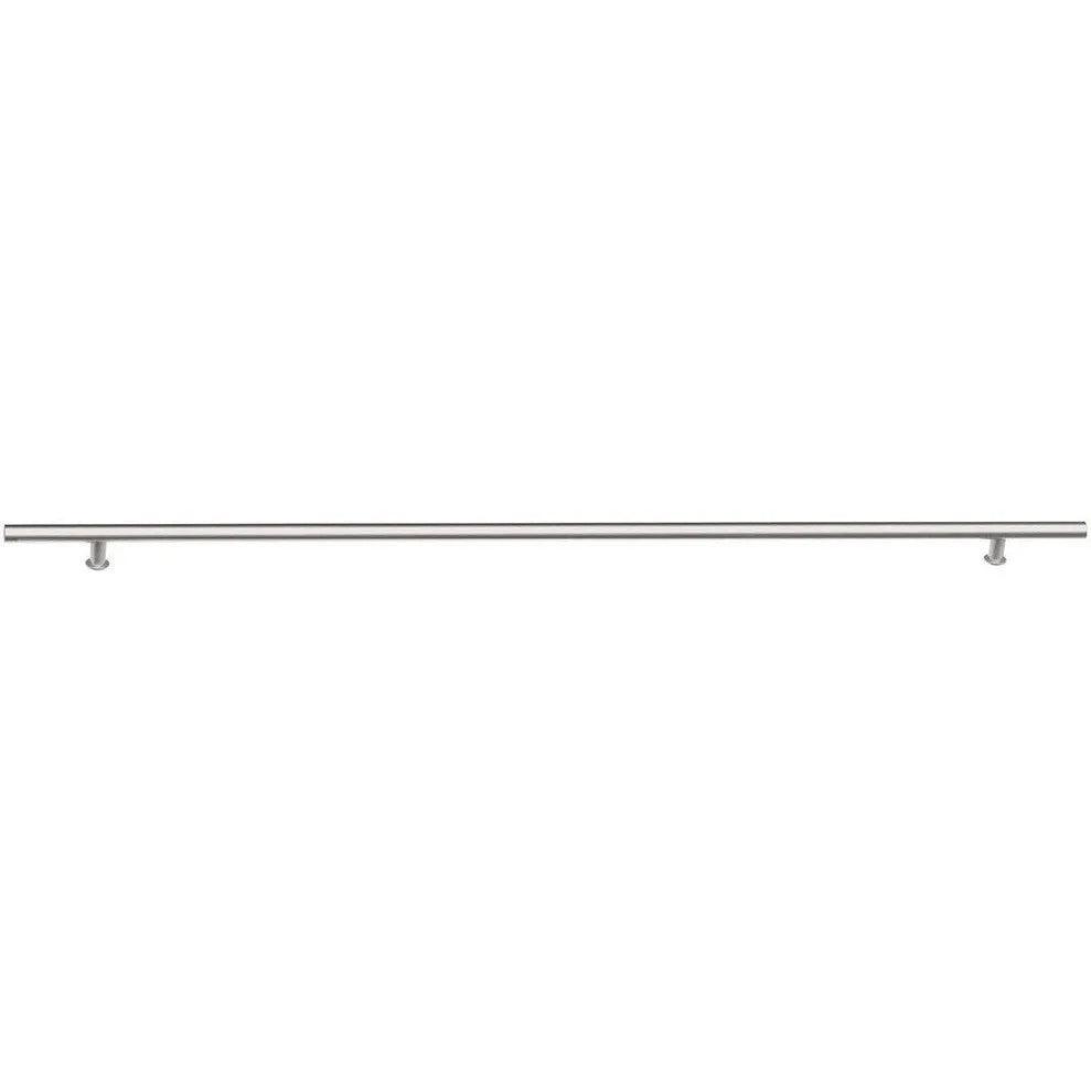 Emtek Concealed Surface Mount 24" Round Door Pull in Brushed Stainless Steel finish