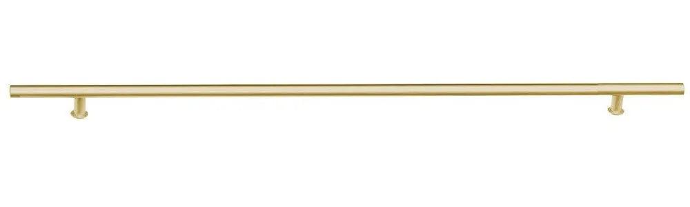 Emtek Concealed Surface Mount 48" Round Door Pull in Satin Brass finish